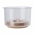Miracle-Gro Miracle-Gro 1.5 in. H X 12 in. D Cork/Plastic Hybrid Plant Saucer Clear SMGCKV12